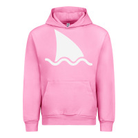Fuchsia Pink shark fin Urban Hoodie - DesigneFamous