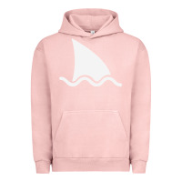 Pigment Salmon shark fin Urban Hoodie - DesigneFamous