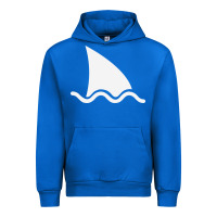 Cobalt shark fin Urban Hoodie - DesigneFamous