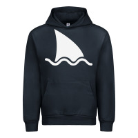 Navy shark fin Urban Hoodie - DesigneFamous