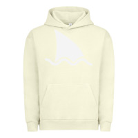 Pigment Pistachio shark fin Urban Hoodie - DesigneFamous