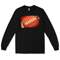 Black Football Brushstroke Long Sleeve Tee - RanaPortraitStore