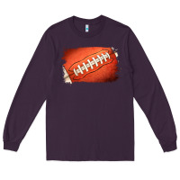 Plum Football Brushstroke Long Sleeve Tee - RanaPortraitStore