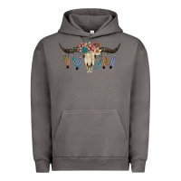 Pigment Tornado Texas Longhorn Bull Skull Urban Hoodie - JahusDesignShop