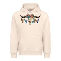 Sandshell Texas Longhorn Bull Skull Urban Hoodie - JahusDesignShop