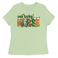 Matcha One lucky Nurse with elements St. Patricks Day Ladies Tee - HowdyJamesFarm