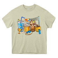 Mossy Volleyball coffee cups Heavy Core Tee - HowdyJamesFarm