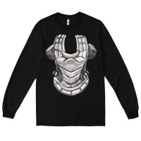 Black Chest Protector Fa Element Long Sleeve Tee - FaDigitalArtStudio