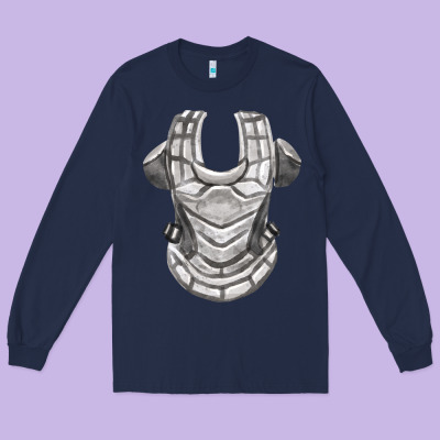 Chest Protector Fa Element Long Sleeve Tee Designed By Fadigitalartstudio