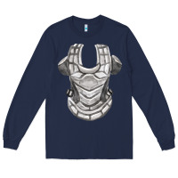 Navy Chest Protector Fa Element Long Sleeve Tee - FaDigitalArtStudio
