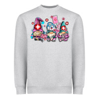 Heather Grey nurse gnomes Heavyweight Sweatshirt - AdoDesignShop