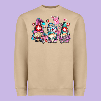 Nurse Gnomes Heavyweight Sweatshirt Designed By Adodesignshop