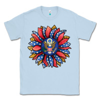 Dusty Blue american sunflower Classic Tee - Jasminsmagicworld