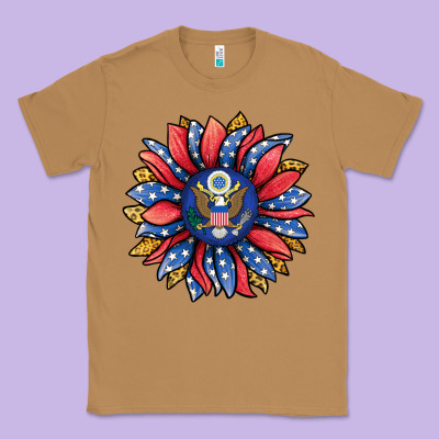 American Sunflower Classic Tee Designed By Jasminsmagicworld