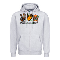 Peace Love Camp Ado Zipper Hoodie | Teevron
