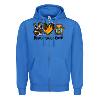 True Royal peace love camp ado Zipper Hoodie - AdoDesignShop