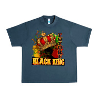 Midnight Navy Future black king Urban Heavy Tee - FaDigitalArtStudio