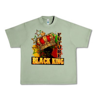 Oil Green Future black king Urban Heavy Tee - FaDigitalArtStudio