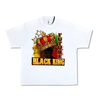 White Future black king Urban Heavy Tee - FaDigitalArtStudio