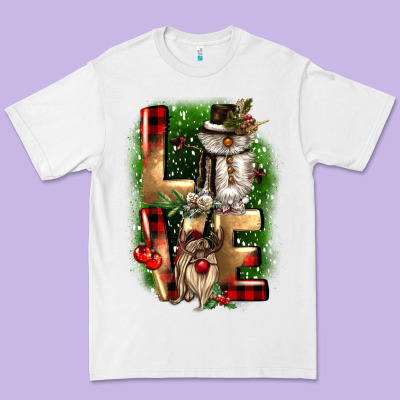 Love Snowman Gnome Premium Tee Designed By Cowgirlartshop