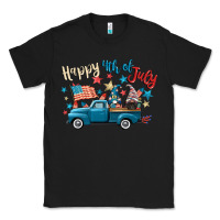 Black happy 4th of july gnome truck Classic Tee - CowGirlArtShop