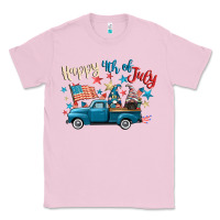 Bubblegum Pink happy 4th of july gnome truck Classic Tee - CowGirlArtShop