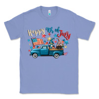Colony Blue happy 4th of july gnome truck Classic Tee - CowGirlArtShop