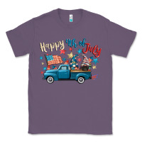 Lavender happy 4th of july gnome truck Classic Tee - CowGirlArtShop