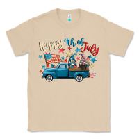 Mushroom happy 4th of july gnome truck Classic Tee - CowGirlArtShop