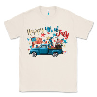 Natural happy 4th of july gnome truck Classic Tee - CowGirlArtShop