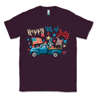Plum happy 4th of july gnome truck Classic Tee - CowGirlArtShop