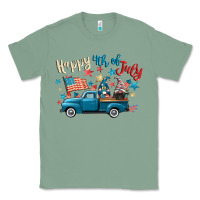 Sage happy 4th of july gnome truck Classic Tee - CowGirlArtShop
