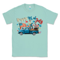Seafoam happy 4th of july gnome truck Classic Tee - CowGirlArtShop