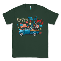 Sports Green happy 4th of july gnome truck Classic Tee - CowGirlArtShop