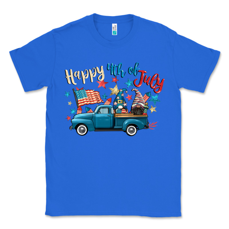 Happy 4th Of July Gnome Truck Classic Tee by CowGirlArtShop | Teevron