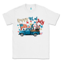 White happy 4th of july gnome truck Classic Tee - CowGirlArtShop