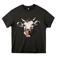 Asphalt Cow Heavy Core Tee - HowdyJamesFarm