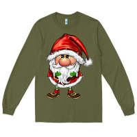 Army Green santa gnomes Long Sleeve Tee - FaDigitalArtStudio