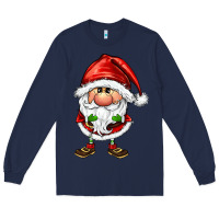 Navy santa gnomes Long Sleeve Tee - FaDigitalArtStudio