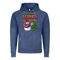 Vintage Denim christmas vibes only Vintage Hoodie - BundleAndBundleShop