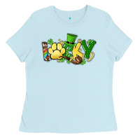 Baby Blue lucky pet  St. Patrick's Ladies Tee - HowdyJamesFarm