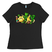 Black lucky pet  St. Patrick's Ladies Tee - HowdyJamesFarm