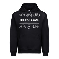 Black bikesexual   cyclist bicycle biking bike cycling t shirt tee gift Urban Hoodie - DesigneFamous