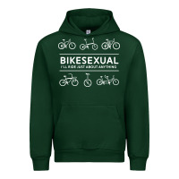 Forest Green bikesexual   cyclist bicycle biking bike cycling t shirt tee gift Urban Hoodie - DesigneFamous