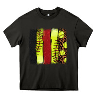 Asphalt Softball brushstroke Heavy Core Tee - HowdyJamesFarm