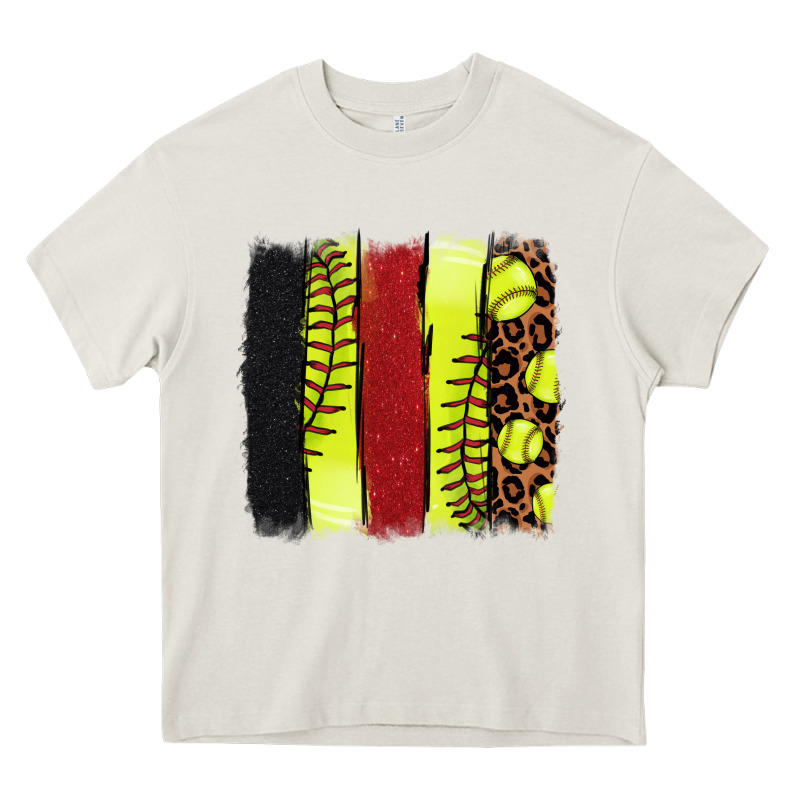 Softball Brushstroke Heavy Core Tee by HowdyJamesFarm | Teevron