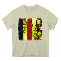 Mossy Softball brushstroke Heavy Core Tee - HowdyJamesFarm