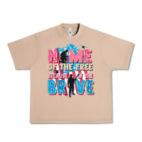 Burro Home of the free because of the brave Urban Heavy Tee - FaDigitalArtStudio
