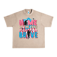 French Oak Home of the free because of the brave Urban Heavy Tee - FaDigitalArtStudio