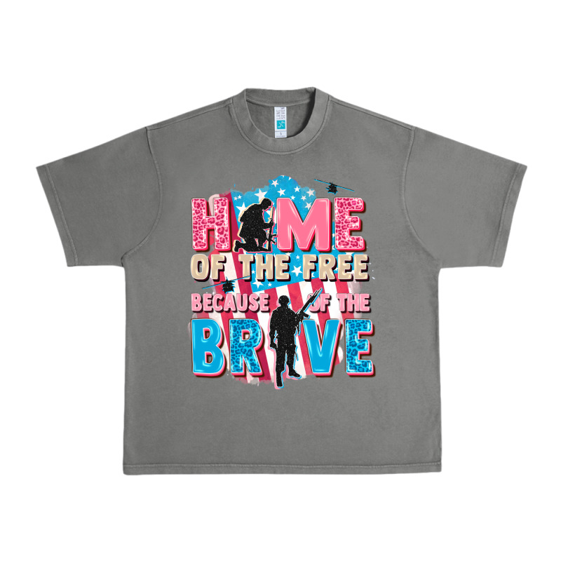 Home Of The Free Because Of The Brave Urban Heavy Tee by FaDigitalArtStudio | Teevron